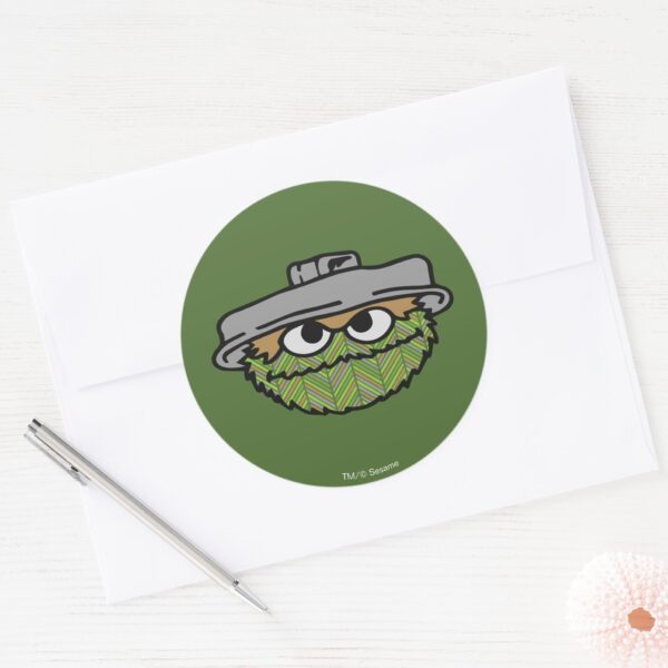 Oscar_the_Grouch___80's_Throwback_Classic_Round_Sticker_3 Oscar The Grouch 80s Throwback Classic Round Sticker