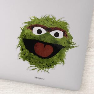 Oscar The Grouch Watercolor Trend Sticker