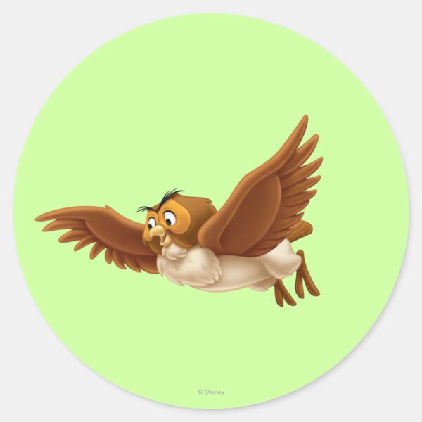 Owl_Classic_Round_Sticker_1 Owl Classic Round Sticker