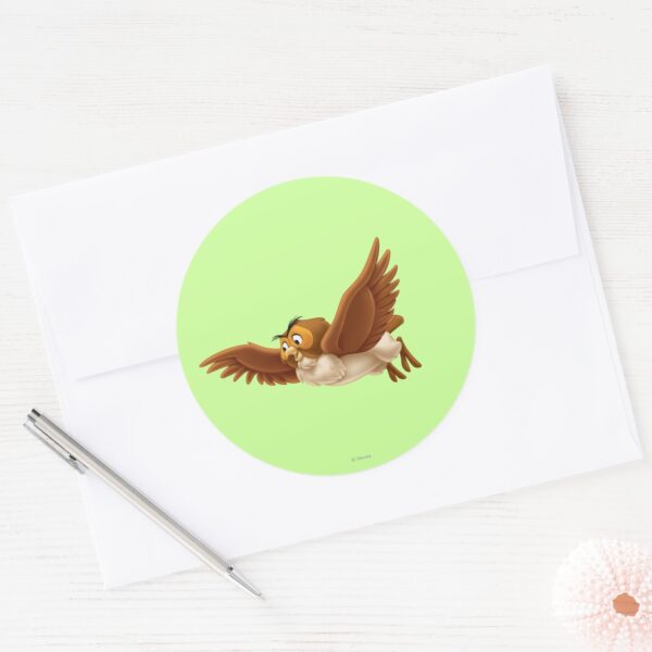 Owl_Classic_Round_Sticker_3 Owl Classic Round Sticker