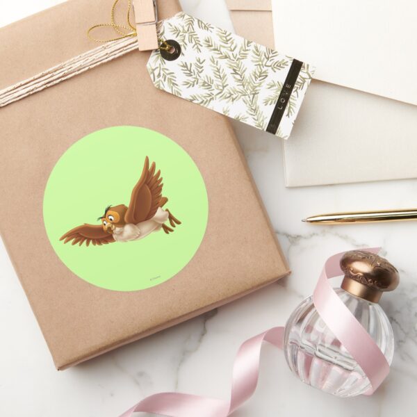 Owl_Classic_Round_Sticker_5 Owl Classic Round Sticker