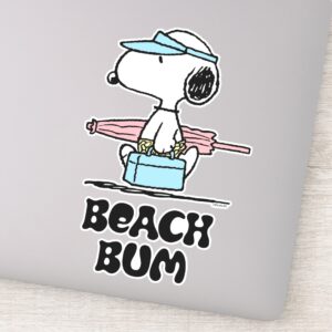 PEANUTS Beach Bum Snoopy Sticker