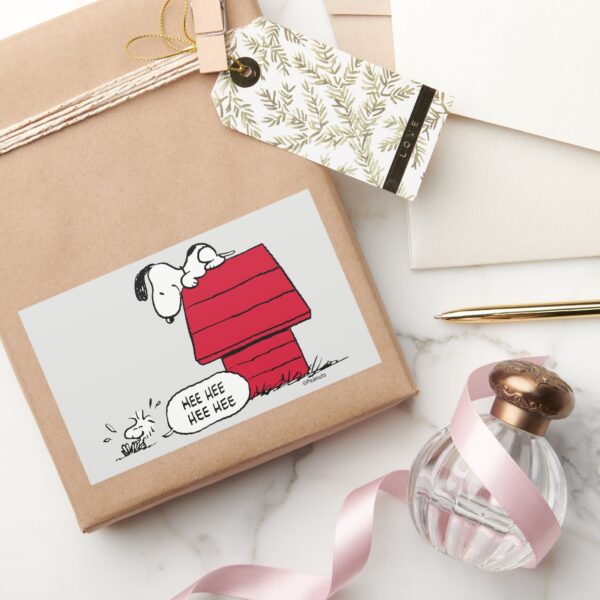 PEANUTS___Red_&_Black_Pattern_Rectangular_Sticker_5 PEANUTS Red Black Pattern Rectangular Sticker