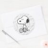 PEANUTS___Snoopy_on_Black_White_Comics_Classic_Round_Sticker_3 PEANUTS Snoopy On Black White Comics Classic Round Sticker