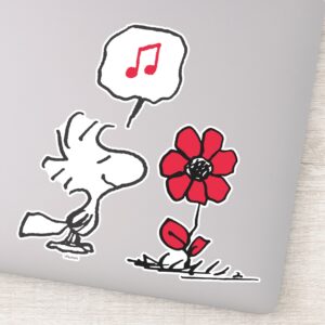 PEANUTS Woodstock Flower Sticker
