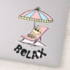 PEANUTS___Woodstock_Relaxing_at_the_Beach_Sticker_9 PEANUTS Woodstock Relaxing At The Beach Sticker 9