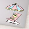 PEANUTS___Woodstock_Relaxing_at_the_Beach_Sticker_9 PEANUTS Woodstock Relaxing At The Beach Sticker