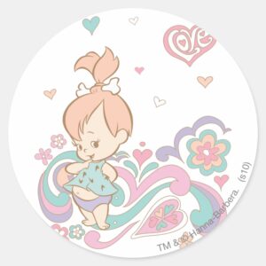 PEBBBLES™ Love Swirls Classic Round Sticker