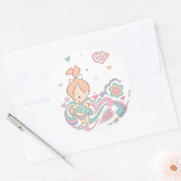 PEBBBLES™_Love_Swirls_Classic_Round_Sticker_3 PEBBBLES™ Love Swirls Classic Round Sticker