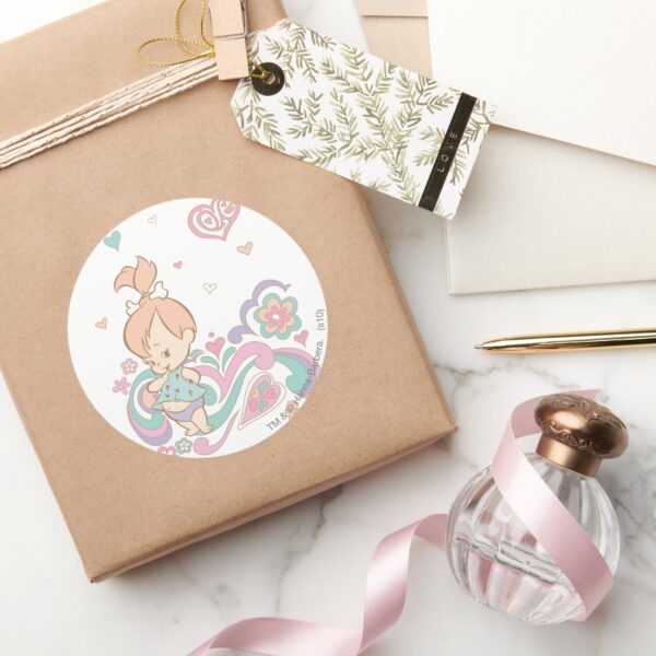 PEBBBLES™_Love_Swirls_Classic_Round_Sticker_5 PEBBBLES™ Love Swirls Classic Round Sticker