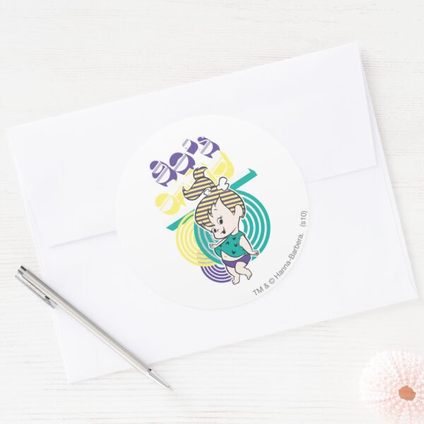 PEBBLES™_80's_Child_Classic_Round_Sticker_3 PEBBLES™ 80s Child Classic Round Sticker