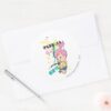 PEBBLES™ 80s Punk Classic Round Sticker