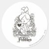 PEBBLES™_Heartbreaker_B&W_Classic_Round_Sticker_1 PEBBLES™ Heartbreaker BW Classic Round Sticker