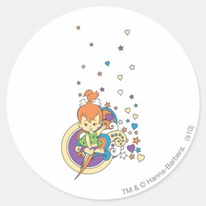 PEBBLES™ In The Stars � Classic Round Sticker