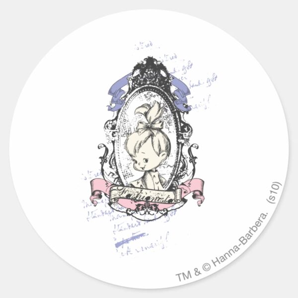 PEBBLES™_Pretty_In_Reflection_Classic_Round_Sticker_1 PEBBLES™ Pretty In Reflection Classic Round Sticker