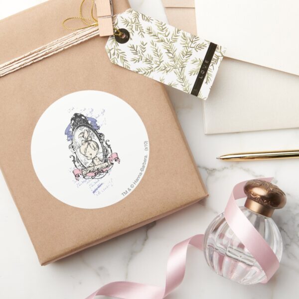 PEBBLES™_Pretty_In_Reflection_Classic_Round_Sticker_5 PEBBLES™ Pretty In Reflection Classic Round Sticker