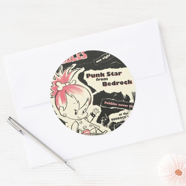 PEBBLES™_Punk_Rock_Legend_Classic_Round_Sticker_3 PEBBLES™ Punk Rock Legend Classic Round Sticker