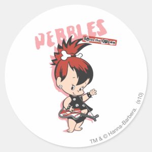PEBBLES™ Rock Star Classic Round Sticker