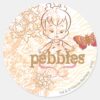 PEBBLES™_Sandy_Design_Classic_Round_Sticker_1 PEBBLES™ Sandy Design Classic Round Sticker