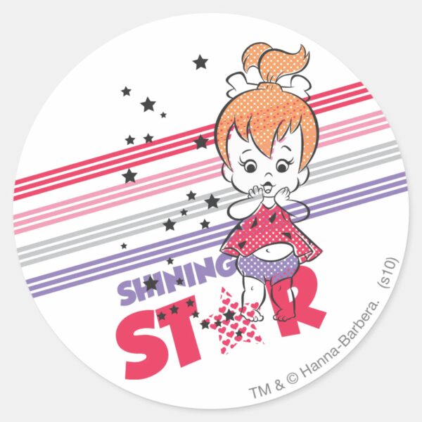 PEBBLES™_Shining_Stars_Classic_Round_Sticker_1 PEBBLES™ Shining Stars Classic Round Sticker