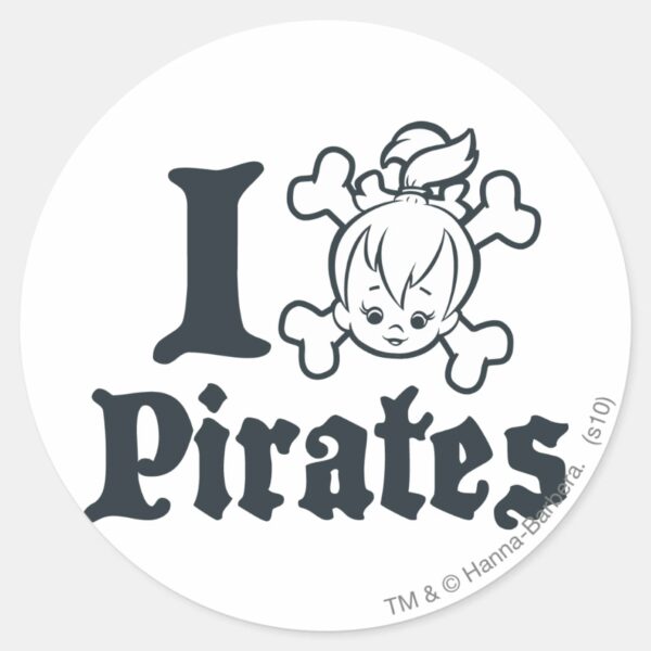 PEBBLES™_The_Pirate_Classic_Round_Sticker_1 PEBBLES™ The Pirate Classic Round Sticker