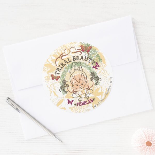 PEBBLES™_Tribal_Beauty_Classic_Round_Sticker_3 PEBBLES™ Tribal Beauty Classic Round Sticker