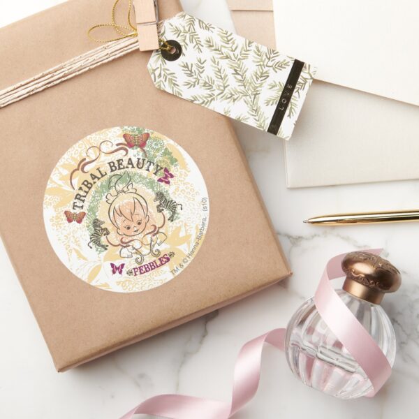 PEBBLES™_Tribal_Beauty_Classic_Round_Sticker_5 PEBBLES™ Tribal Beauty Classic Round Sticker