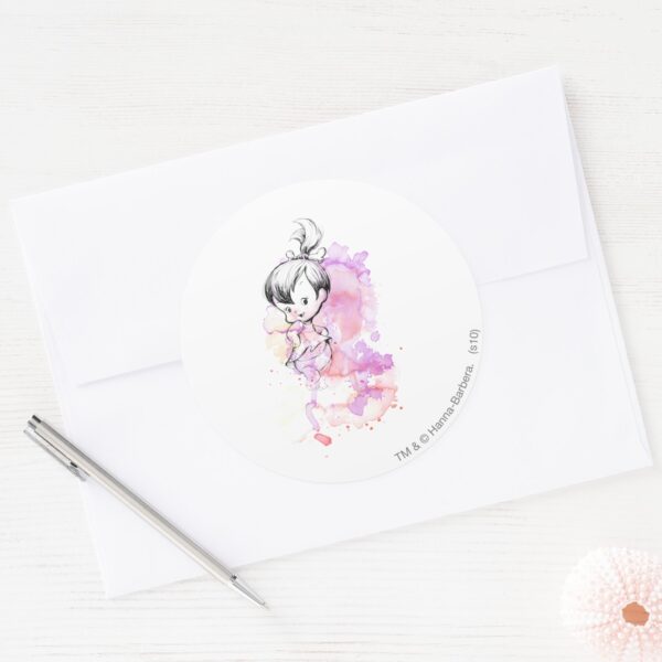 PEBBLES™_Watercolor_Sketch_Classic_Round_Sticker_3 PEBBLES™ Watercolor Sketch Classic Round Sticker
