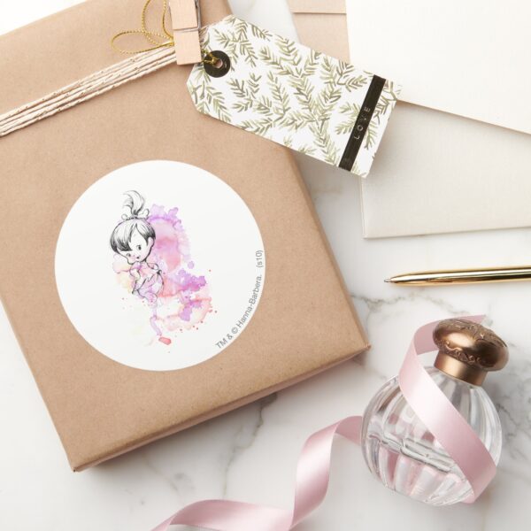 PEBBLES™_Watercolor_Sketch_Classic_Round_Sticker_5 PEBBLES™ Watercolor Sketch Classic Round Sticker