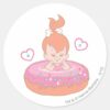 PEBBLES™_in_Donut_Classic_Round_Sticker_1 PEBBLES™ In Donut Classic Round Sticker