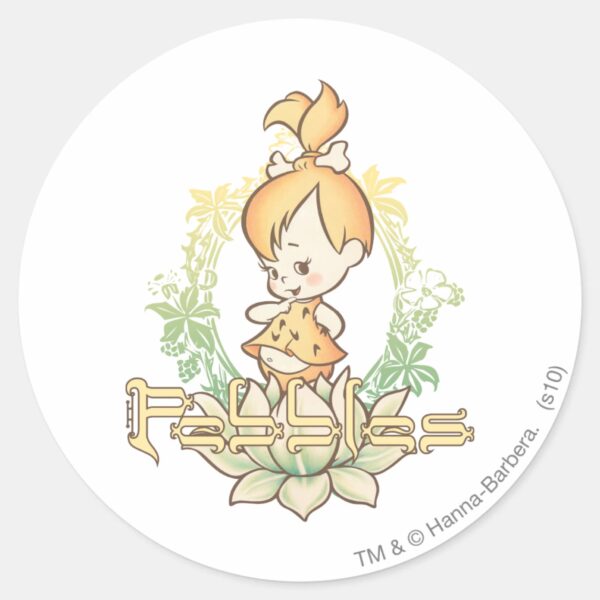 PEBBLES™_in_Lotus_Flower_Classic_Round_Sticker_1 PEBBLES™ In Lotus Flower Classic Round Sticker