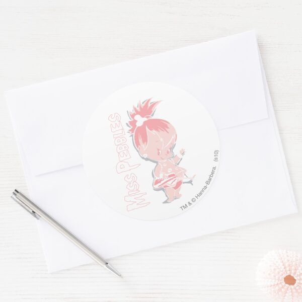 PEBBLES™_in_Pink_Classic_Round_Sticker_3 PEBBLES™ In Pink Classic Round Sticker