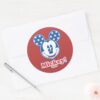 Patriotic Mickey Mouse 4 Classic Round Sticker