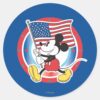 Patriotic_Mickey_Mouse_Flag_Design_Classic_Round_Sticker_1 Patriotic Mickey Mouse Flag Design Classic Round Sticker