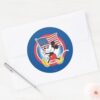 Patriotic_Mickey_Mouse_Flag_Design_Classic_Round_Sticker_3 Patriotic Mickey Mouse Flag Design Classic Round Sticker