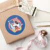 Patriotic_Mickey_Mouse_Flag_Design_Classic_Round_Sticker_5 Patriotic Mickey Mouse Flag Design Classic Round Sticker