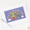 Peace Love And Sesame Street Rectangular Sticker