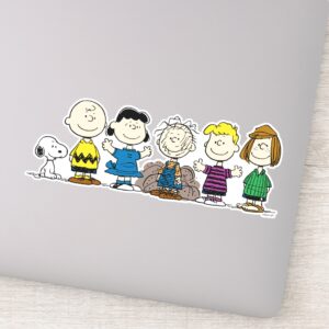 Peanuts Friends In A Row Sticker