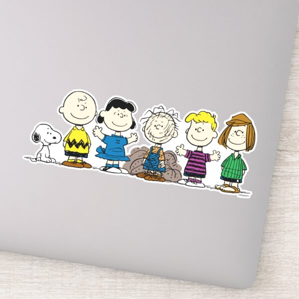 Peanuts_Friends_In_A_Row_Sticker_9 Peanuts Friends In A Row Sticker