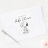 Peanuts_Snoopy___Baby_Shower_Classic_Round_Sticker_4 Peanuts Snoopy Baby Shower Classic Round Sticker