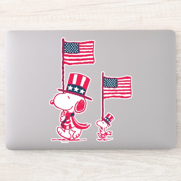 Peanuts___American_Summer_Old_Glory_Sticker_8 Peanuts American Summer Old Glory Sticker