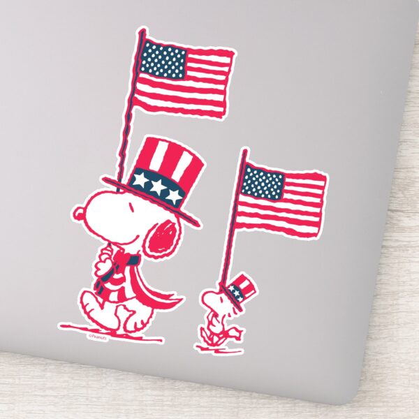 Peanuts___American_Summer_Old_Glory_Sticker_9 Peanuts American Summer Old Glory Sticker