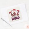 Peanuts Baseball Squad Square Sticker
