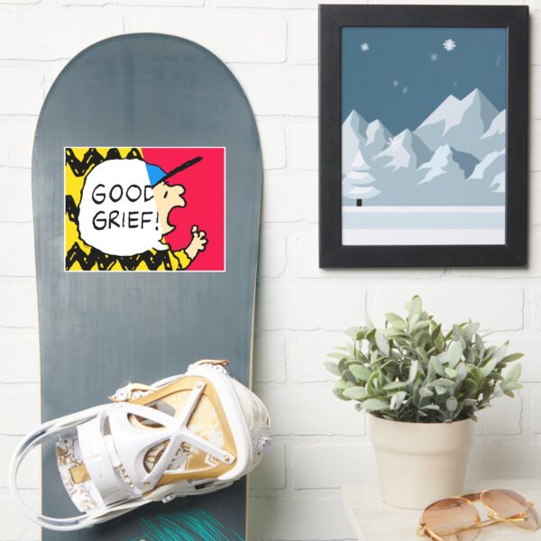 Peanuts___Charlie_Brown_Good_Grief_Half_&_Half_Sticker_7 Peanuts Charlie Brown Good Grief Half Half Sticker