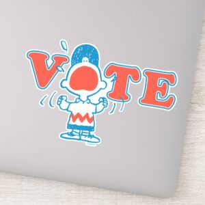 Peanuts___Charlie_Brown_Vote_Sticker_9 Peanuts Charlie Brown Vote Sticker