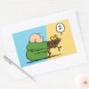Peanuts___Charlie_Brown_&_Woodstock_Half_&_Half_Rectangular_Sticker_3 Peanuts Charlie Brown Woodstock Half Half Rectangular Sticker