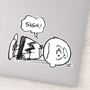 Peanuts Charlie Brown Is Down Sticker