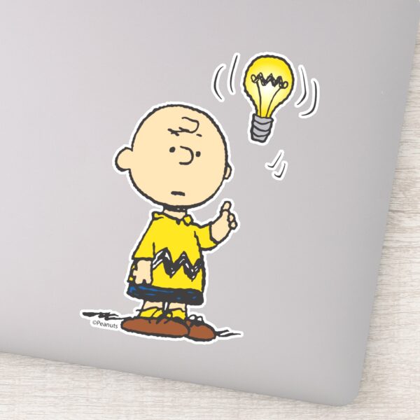 Peanuts___Charlie_Brown's_Light_Bulb_Idea_Sticker_9 Peanuts Charlie Browns Light Bulb Idea Sticker