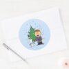 Peanuts___Christmas_Caroling_Classic_Round_Sticker_3 Peanuts Christmas Caroling Classic Round Sticker
