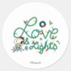 Peanuts___Christmas_Love_and_Lights_Classic_Round_Sticker_1 Peanuts Christmas Love And Lights Classic Round Sticker